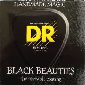 DR BKE7-9 Black Beauties Coated 7-String Guitar Strings - Lite 9-52
