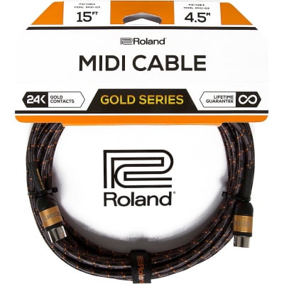 Roland Gold Series MIDI Cable 15 ft. image 2