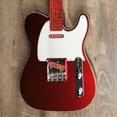 MyDream Partcaster Custom Built -  Iced Candy Apple Red Tele Quarter Pound image 4