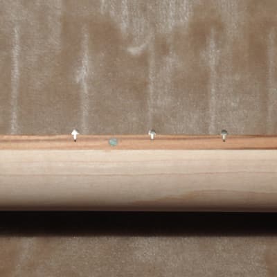 Strat Style Unfinished Neck Zebrawood on Hard Maple 22 Medium Tall Frets C Profile 9.5" Radius! image 11