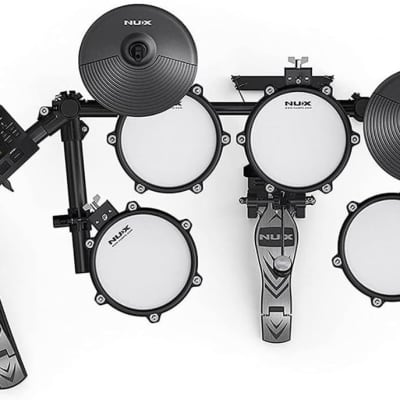 NuX DM-210 All Mesh Head Entry-Level Recordable Digital Drum Kit with Mesh Drum Pads, Independent Kick Drum, Diverse Sound Library, and Coach Function image 2