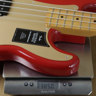 Fender  Vintera 50 Precision Bass Maple Dakota Red MX22083257 image 3