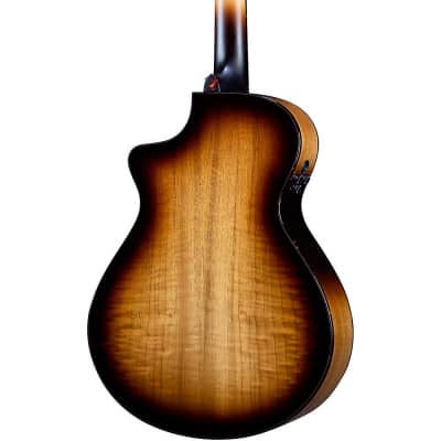 Breedlove Organic Artista Pro CE Spruce-Myrtlewood Concertina Acoustic-Electric Guitar Burnt Amber image 2