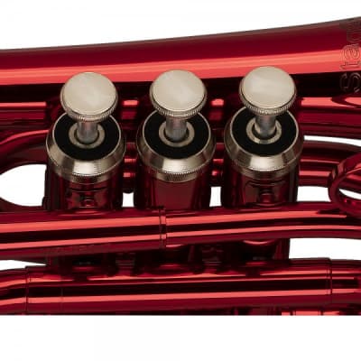 Stagg WS-TR247S Bb Pocket Trumpet Red with Case image 3