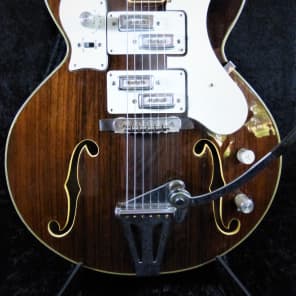 Norma Barney Kessel Split Pickup Walnut Vintage Guitar image 9
