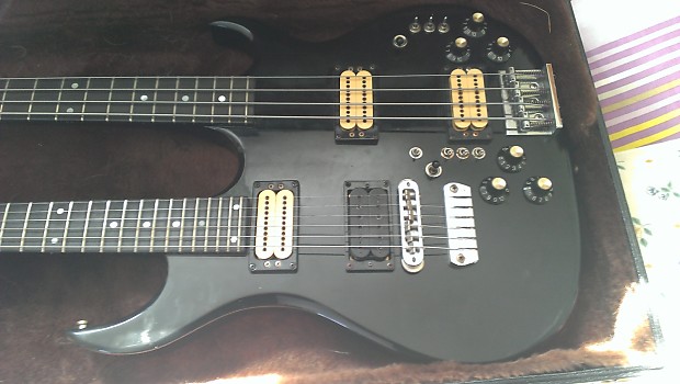 Carvin double sale neck guitar bass