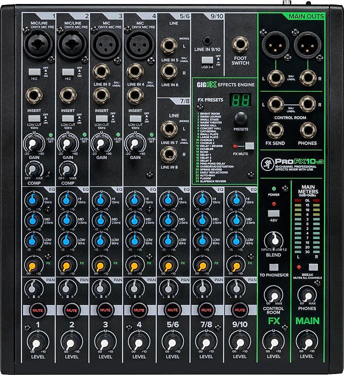 Mackie ProFX10v3 10-channel Mixer with USB and Effects image 1