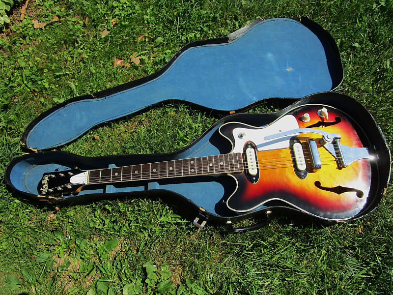 Norma Guitar, 1960's, Japan, 2 Pu's,  Sunburst Finish,  Very Figured Woods image 1