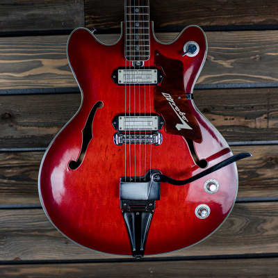 人気商品 Original w/ Burst Cherry 40 Vegas 1966 Teisco Case Reverb | ギター