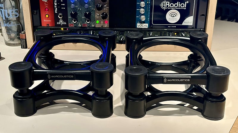 IsoAcoustics ISO-200 Pair Speaker Isolation Stands - MINT! | Reverb
