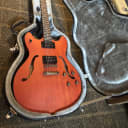 Washburn Semi-Hollow Electric Guitar HB32DMK Mahogany Distressed Natural w/ Case