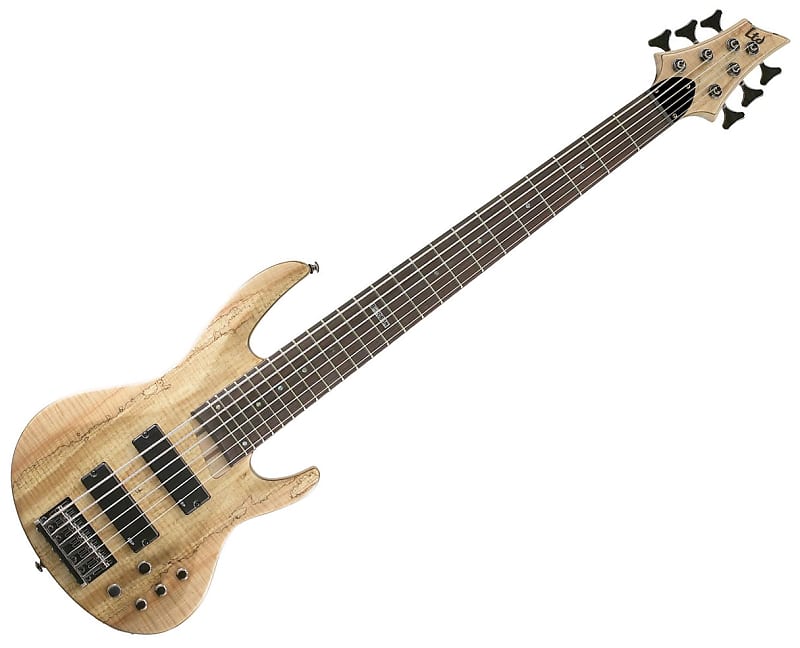 ESP LTD B-206 6-String Bass Guitar - Spalted Maple image 1