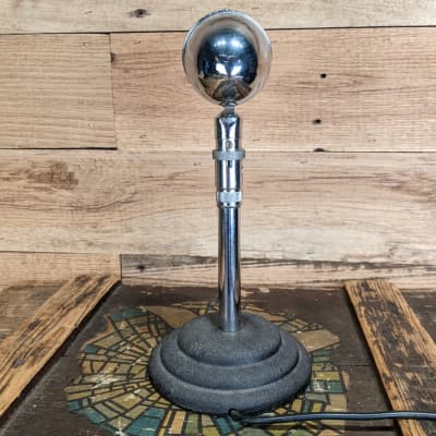 Astatic T-3 Vintage Microphone on Snyder Art Deco Desk Stand image 4