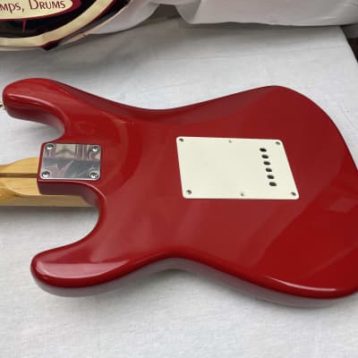 Squier Stratocaster by Fender - MIK Made in Korea 1990s - Torino Red / Maple neck image 17