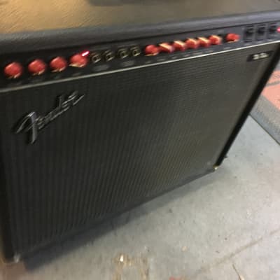 Fender The Twin 2-Channel 100-Watt 2x12" Guitar Combo Amp 1987 - 1994 Black /Red Knobs //ARMENS// image 3