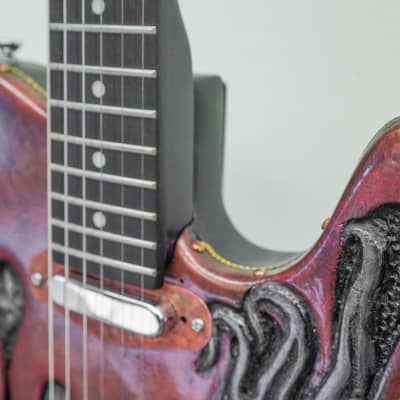 AIO Custom Art Electric Guitar - American Eagle w/Gator Hard Case image 7