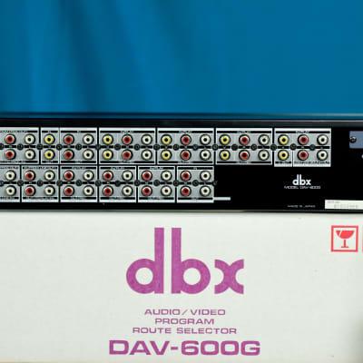 MINT 1988 dbx DAV-600G 7-Input Audio/Video Router Switch Selector w/ Orig Boxes + Manual image 4
