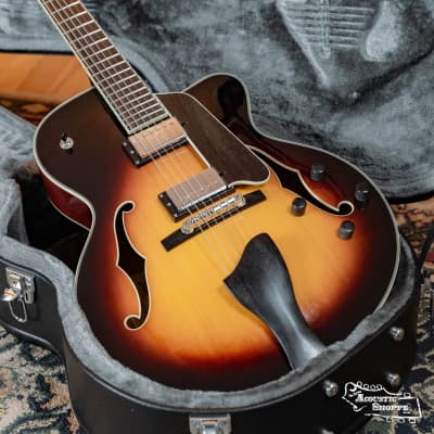 Eastman AR605CED-CS Spruce/Mahogany Classic Sunburst Archtop Guitar w/ Seymour Duncan Seth Lover Humbucker Pickup #0508 image 1