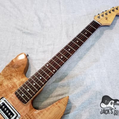 Home Brewed "Strat-o-Beast" Electric Guitar w/ Ric Pups (Natural Gloss Exotic Wood) image 11