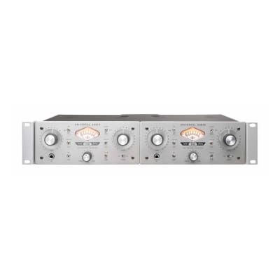Universal Audio 710 Twin-Finity Rack-Mountable Radical UA Mic Preamplifier with Heavy-Duty Metal Construction, Dual Gain-Stage Control for Studio, Desktop, or Stage image 1