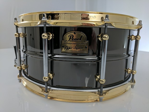 Pearl 14x6.5 Steve Ferrone Signature Snare Black Nickel
