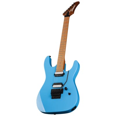 Dean Modern MD24 Roasted Maple Vintage Blue Electric Guitar, Hard Case Bundle image 3