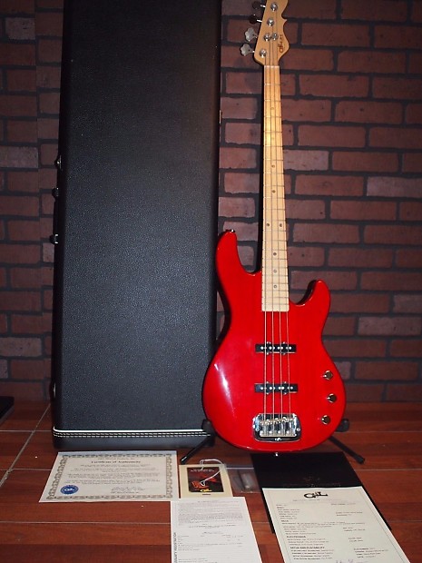 G&L USA JB-2 Custom Build Bass Guitar Trans Red World-shipping image 1