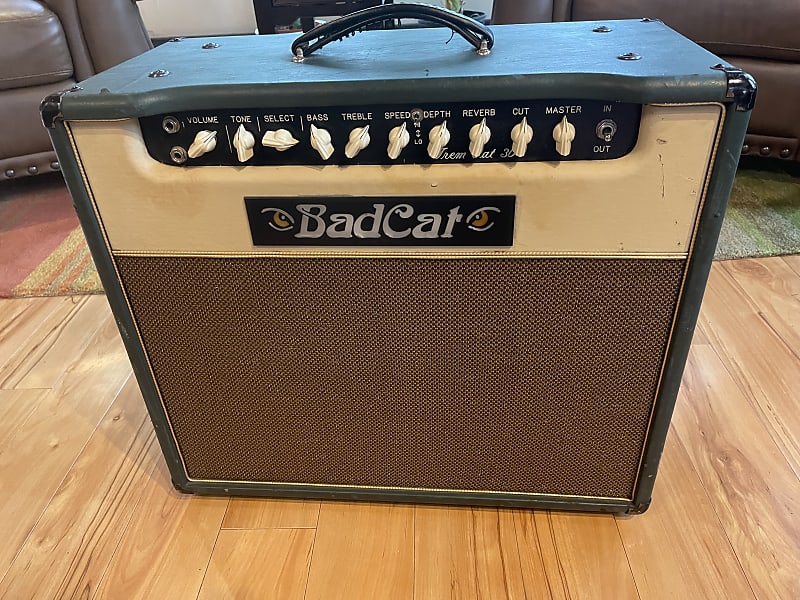 Bad Cat Trem Cat 30R 30-Watt 1x12" Guitar Combo with Reverb and Tremolo 2005 Green -New Tubes image 1