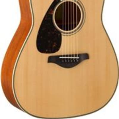 Yamaha FG820L Folk Acoustic Guitar with Solid Spruce Top LeftHanded image 1