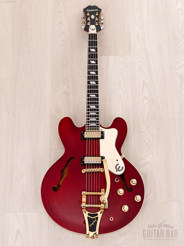 エピフォン RIVIERA 2006年製 クラウンインレイ 2006 Epiphone Custom Shop Riviera Limited Edition w/ Bigsby