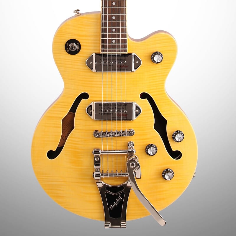Epiphone Wildkat Electric Guitar with Bigsby Tremolo, Antique Natural image 1