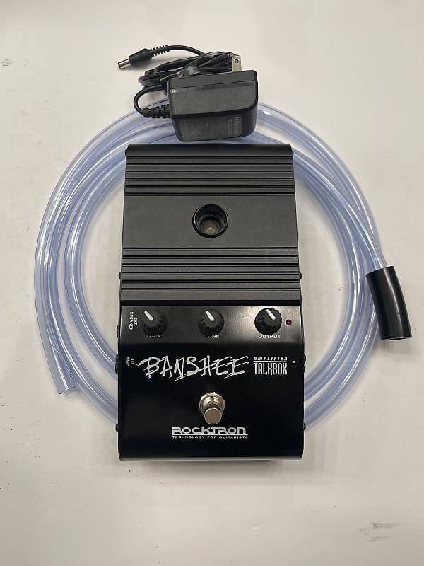 Rocktron Banshee Amplified Talkbox Talk Box Vocal Effect Pedal + PSU & Tube  | Reverb