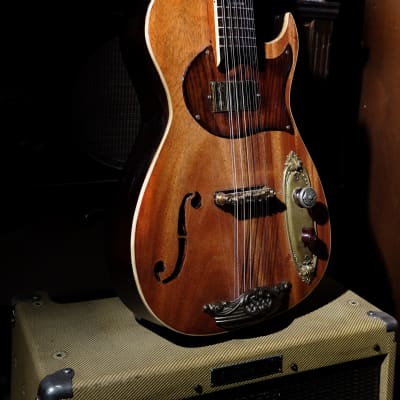 Postal 12 String Texas Fireball Electric Guitar Hand Made  Mahogany New Video image 13
