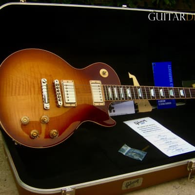 ♚ SUPERB ♚ 2015 GIBSON LES PAUL TRADITIONAL 100th Anniversary ♚ HONEYBURST AAA Flame ♚MOP♚ Standard image 23