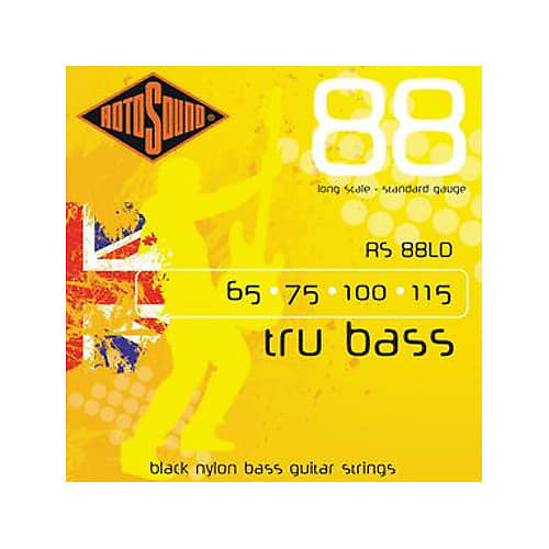 Rotosound RS88LD Trubass Bass Strings Long Scale Black Nylon 65-115 image 1