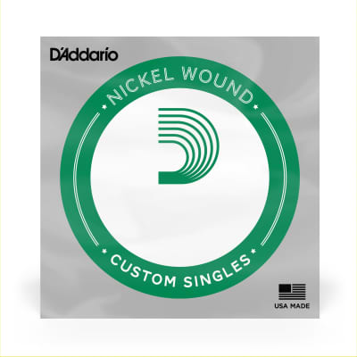 D'Addario XLB120 Nickel Wound Bass Guitar Single String, Long Scale, .120 image 1