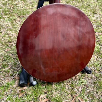 Unknown Brand Vintage 5 String Banjo - Cherry w/Ebony pick guard image 5