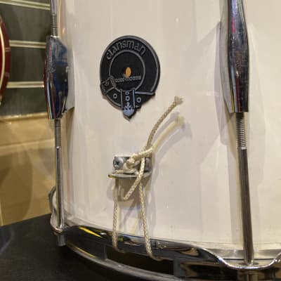 Rose-Morris Clansman Vintage Marching Snare Drum - White image 2