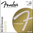 Fender 70M Acoustic Guitar Strings 80/20 Bronze Medium Ball End 13-56 .013-.056 - 0730070408