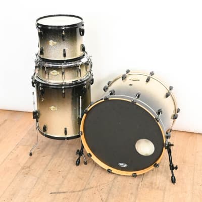 Pearl Masters Maple 4-Piece Shell Pack - Black Sparkle Fade CG01JNL