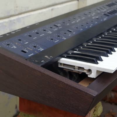 Korg Polysix Wooden Case Analog Synthesizer Meranti Wood Brown Excellent Build image 2