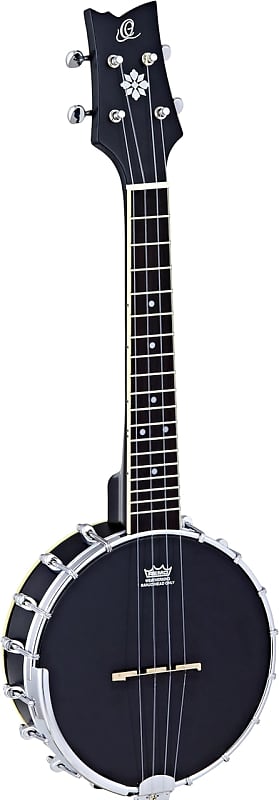 Ortega Guitars OUBJ100-SBK Raven Series Ukulele-Banjo 4-string