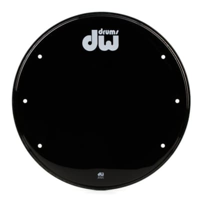 DW Vented Resonant Black Bass Drumhead - 22 inch image 1