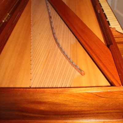 Italian Virginal Harpsichord crafted by Thomas John Dick 2008, 54 strings (B1 to E6), Sitka Spruce image 20
