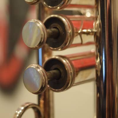 Getzen Eterna 700 Silver Trumpet w/Soft Case (USA) image 4