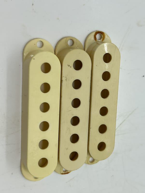 Fender Stratocaster Pickup Covers Set 1970s Originals Reverb Uk