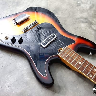 Heit Deluxe / Teisco MIJ Single "Toaster" Pickup Electric Guitar (1960s, Sunburst) image 18