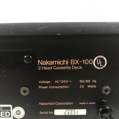 Nakamichi BX-100 Cassette Deck For Parts Only image 4