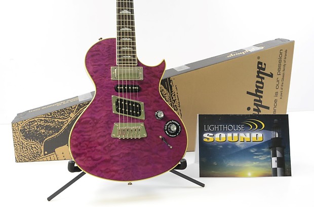Epiphone Nighthawk Custom Reissue Electric Guitar - Purple Epiphone Nighthawk Custom Reissue Electric Guitar - Purple