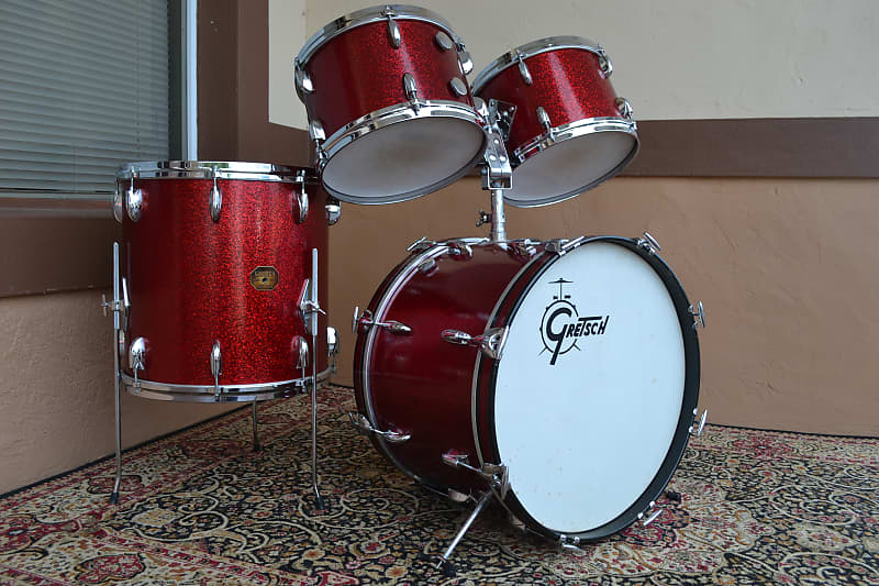 1969 Gretsch Red Sparkle Rock & Roll Outfit image 1